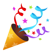 🎉 Emoji Konfettibombe JoyPixels 5.5.