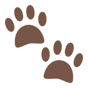 Émoji 🐾 Empreintes D’animaux sur JoyPixels 5.5.