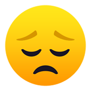 😔 Emoji Rosto Deprimido na JoyPixels 5.5.