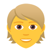 👱 Emoji Pessoa: Cabelo Louro na JoyPixels 5.5.