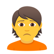 🙍 Emoji missmutige Person JoyPixels 5.5.