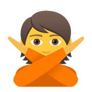 🙅 Emoji Person mit überkreuzten Armen JoyPixels 5.5.