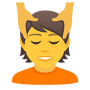 💆 Emoji Person, die eine Kopfmassage bekommt JoyPixels 5.5.