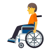 🧑‍🦽 Emoji Persona en silla de ruedas manual en JoyPixels 5.5.