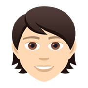 🧑🏻 Emoji Erwachsener: helle Hautfarbe JoyPixels 5.5.