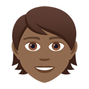 🧑🏾 Emoji Pessoa: Pele Morena Escura na JoyPixels 5.5.
