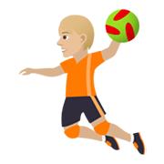 🤾🏼 Emoji Handballspieler(in): mittelhelle Hautfarbe JoyPixels 5.5.