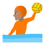 🤽🏽 Emoji Persona Jugando Al Waterpolo: Tono De Piel Medio en JoyPixels 5.5.