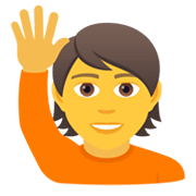 🙋 Emoji Persona Con La Mano Levantada en JoyPixels 5.5.