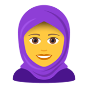 🧕 Emoji Mujer Con Hiyab en JoyPixels 5.5.