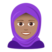 🧕🏽 Emoji Mulher Com Véu: Pele Morena na JoyPixels 5.5.
