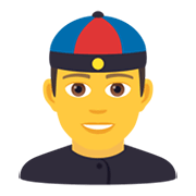 👲 Emoji Mann mit chinesischem Hut JoyPixels 5.5.