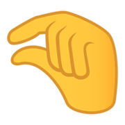 Emoji 🤏 Mano Che Fa Il Gesto Del Pizzico su JoyPixels 5.5.