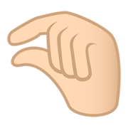 🤏🏻 Emoji Wenig-Geste: helle Hautfarbe JoyPixels 5.5.