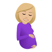 🤰🏼 Emoji schwangere Frau: mittelhelle Hautfarbe JoyPixels 5.5.