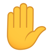 Emoji ✋ Mano Alzata su JoyPixels 5.5.