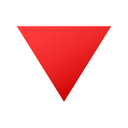 🔻 Emoji rotes Dreieck mit der Spitze nach unten JoyPixels 5.5.