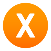 Emoji 🇽 Lettera simbolo indicatore regionale X su JoyPixels 5.5.