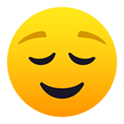 😌 Emoji Rosto Aliviado na JoyPixels 5.5.