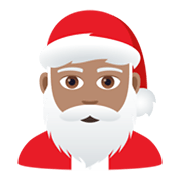 🎅🏽 Emoji Weihnachtsmann: mittlere Hautfarbe JoyPixels 5.5.