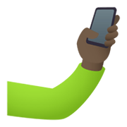 🤳🏿 Emoji Selfie: dunkle Hautfarbe JoyPixels 5.5.