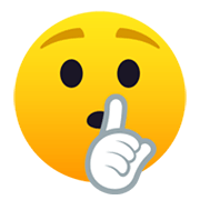 🤫 Emoji ermahnendes Gesicht JoyPixels 5.5.