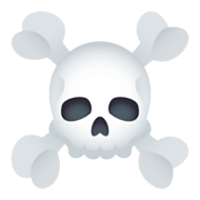 Emoji ☠️ Teschio Con Ossa Incrociate su JoyPixels 5.5.