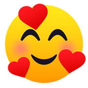 🥰 Emoji Rosto Sorridente Com 3 Corações na JoyPixels 5.5.