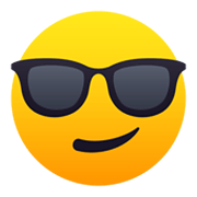 😎 Emoji Rosto Sorridente Com óculos Escuros na JoyPixels 5.5.