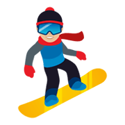 Emoji 🏂🏼 Persona Sullo Snowboard: Carnagione Abbastanza Chiara su JoyPixels 5.5.