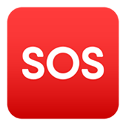 🆘 Emoji SOS-Zeichen JoyPixels 5.5.
