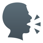 Émoji 🗣️ Tête Qui Parle sur JoyPixels 5.5.