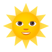 🌞 Emoji Rosto Do Sol na JoyPixels 5.5.