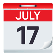 📆 Emoji Calendario Recortable en JoyPixels 5.5.