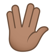 🖖🏽 Emoji Saludo Vulcano: Tono De Piel Medio en JoyPixels 5.5.