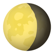 🌖 Emoji drittes Mondviertel JoyPixels 5.5.