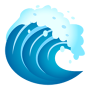 Emoji 🌊 Onda su JoyPixels 5.5.