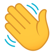Emoji 👋 Mano Che Saluta su JoyPixels 5.5.