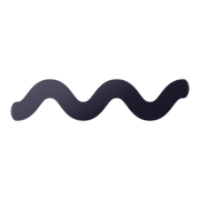 〰️ Emoji Travessão Ondulado na JoyPixels 5.5.