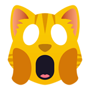 🙀 Emoji Gato Asustado en JoyPixels 5.5.