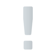 ❕ Emoji weißes Ausrufezeichen JoyPixels 5.5.