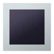 Emoji 🔳 Tasto Quadrato Nero Con Bordo Bianco su JoyPixels 5.5.