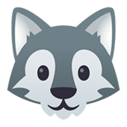🐺 Emoji Rosto De Lobo na JoyPixels 5.5.
