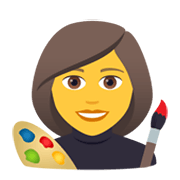 👩‍🎨 Emoji Artista Mujer en JoyPixels 5.5.