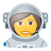 👩‍🚀 Emoji Astronauta Mujer en JoyPixels 5.5.