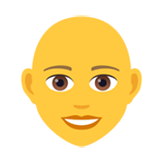 👩‍🦲 Emoji Frau: Glatze JoyPixels 5.5.