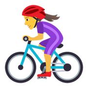 Emoji 🚴‍♀️ Ciclista Donna su JoyPixels 5.5.