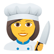 Emoji 👩‍🍳 Cuoca su JoyPixels 5.5.