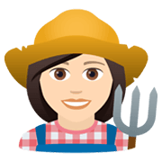 👩🏻‍🌾 Emoji Fazendeira: Pele Clara na JoyPixels 5.5.