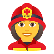 👩‍🚒 Emoji Feuerwehrfrau JoyPixels 5.5.